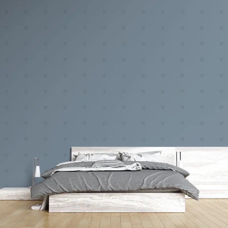 Papier peint pois Bleu clair Bon Marché