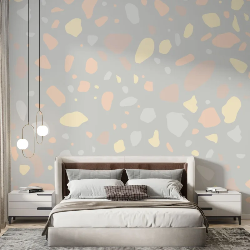 Papier peint terrazzo Design pastel moderne Vente Directe