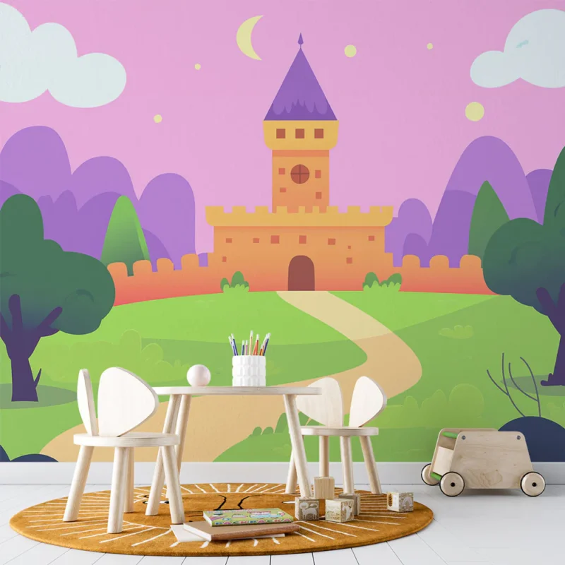 Achetez Aujourd'hui Papier peint château féerique Une scène magique de paysages enchanteurs