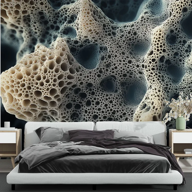 Acheter Direct Papier peint textures organiques Motif de structures coralliennes en relief
