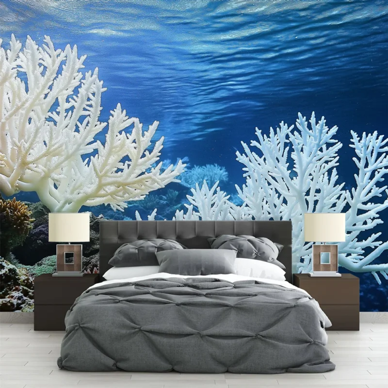 Marque Papier peint corail Un univers sous-marin vibrant avec des coraux multicolores