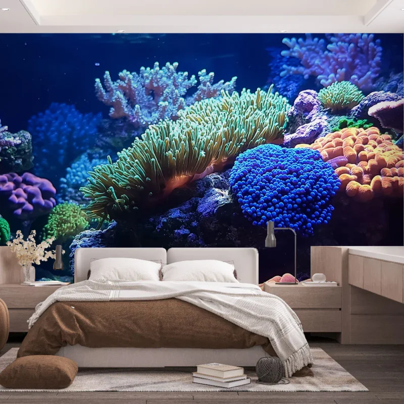 Papier peint corail Un récif sous-marin vibrant et coloré Prix Réduit