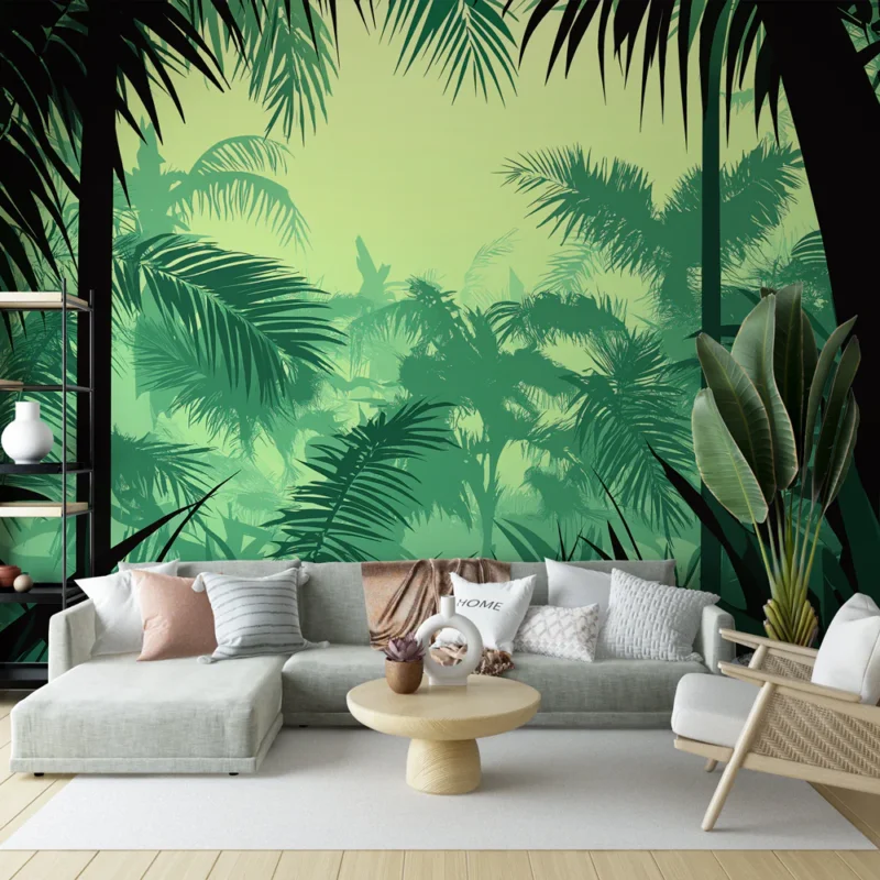 Papier peint jungle Plantes tropicales et ambiance exubérante Produit De Marque