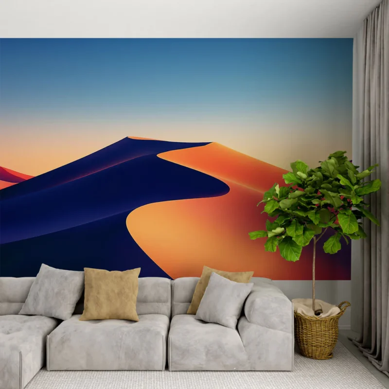 Papier peint dunes Dunes de sable au coucher de soleil Vente Flash