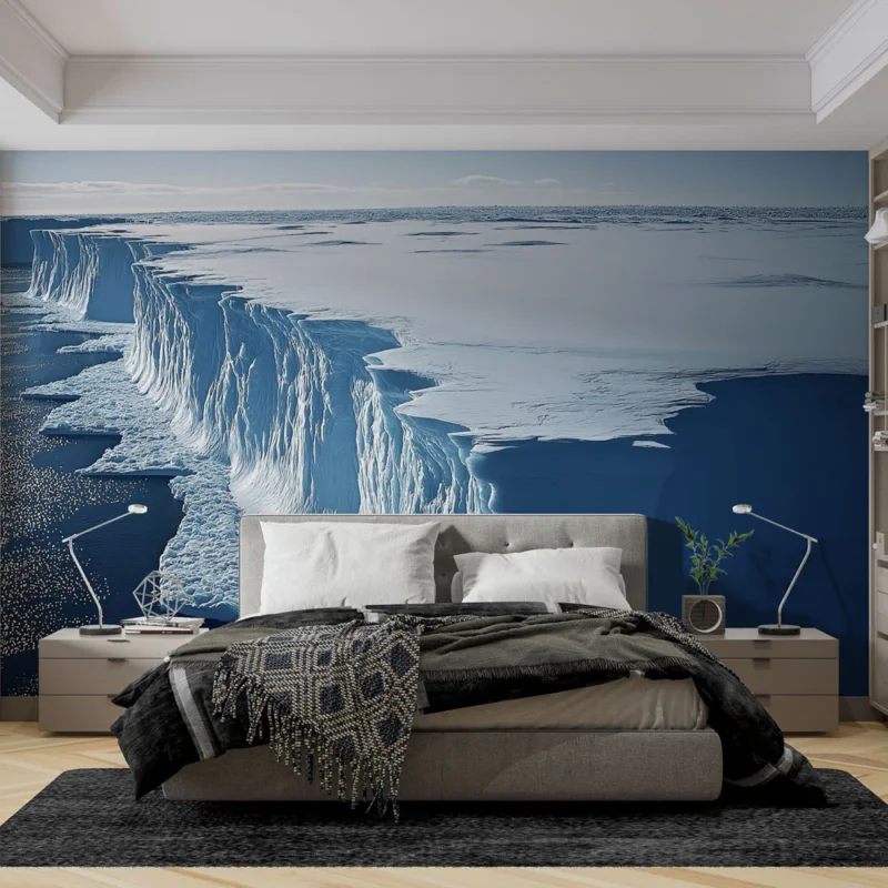 Paiement Sécurisé Papier peint iceberg Paysage glaciaire majestueux avec reflets marins