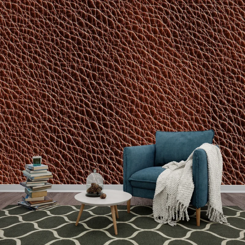 Papier peint cuir Texture de cuir marron rustique Jusqu'à Épuisement Des Stocks