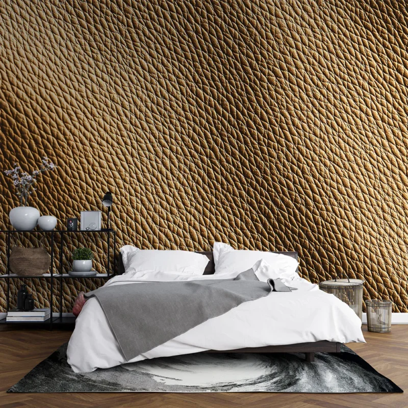 Offre Exclusive Papier peint cuir beige Texture riche et élégante pour vos projets de décoration