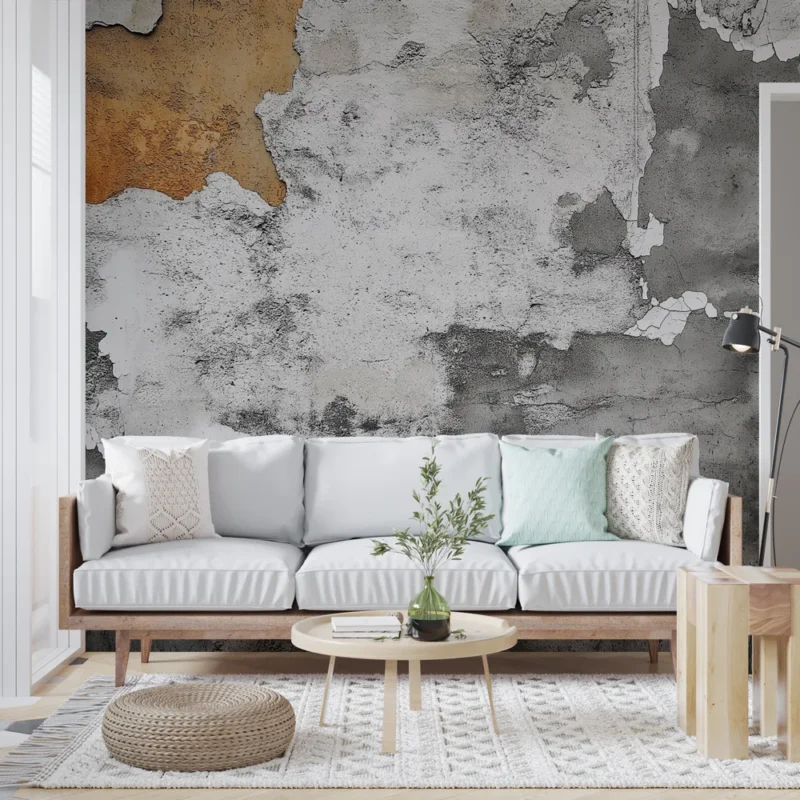 Must-Have Papier peint texture béton Effet rustique avec vieilles dégradés