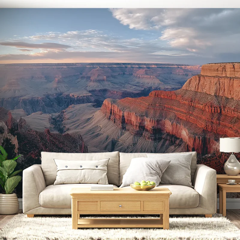Papier peint canyon Paysage majestueux du Grand Canyon au coucher du soleil Dernière Chance