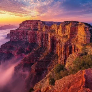 Haute Qualité Papier peint canyon Spectaculaire vue des canyons au coucher du soleil