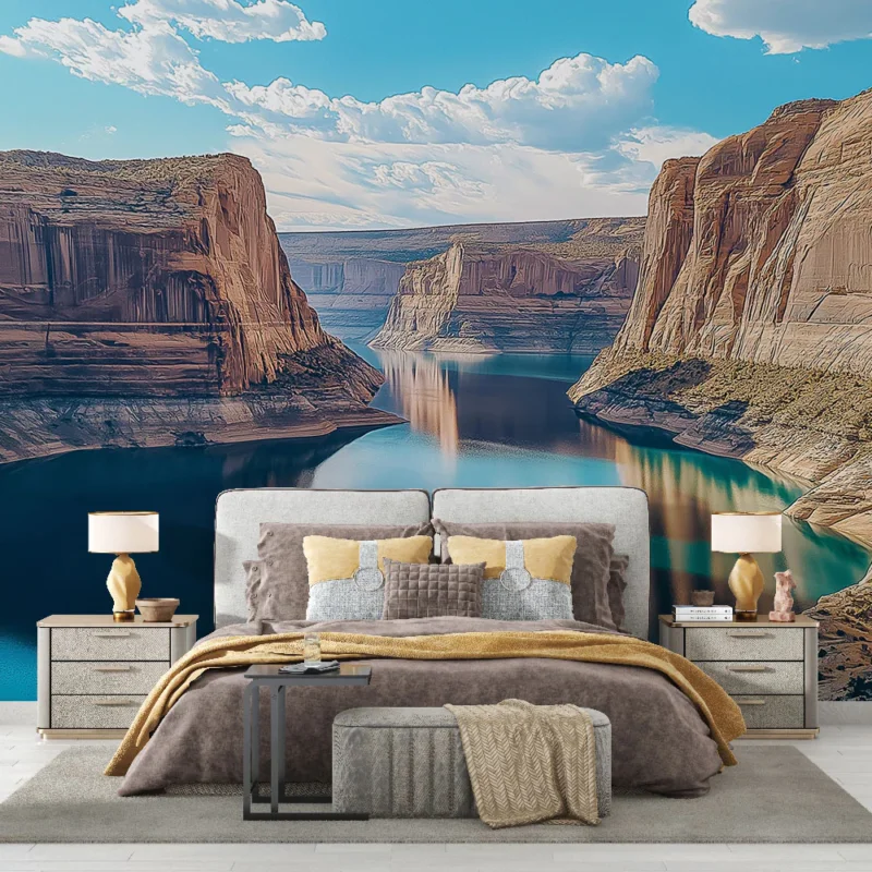 Commander Vite Papier peint paysage aquatique Canyons majestueux et eaux scintillantes