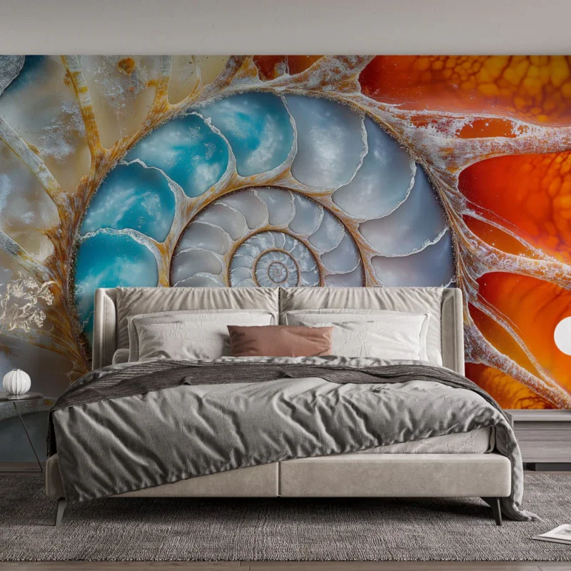 Achetez Aujourd'hui Papier peint coquillage Design spiralé inspiré des coquillages marins