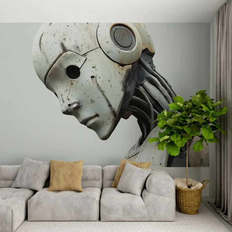 Paiement Sécurisé Papier peint robot Sculpté avec précision et détails réalistes