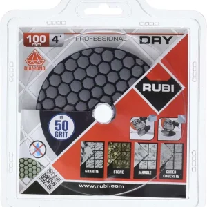 RUBI DISQUE DIAMANT POLISSAGE ET PONCAGE A SEC Ø 100 MM GR50 REF 62970 Produit De Marque