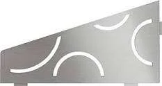 Nouvelle Collection TABLETTE DESIGN CURVE ACIER INOX BROSSE SHELF-E-S3 154X295MM - SES3D6EB