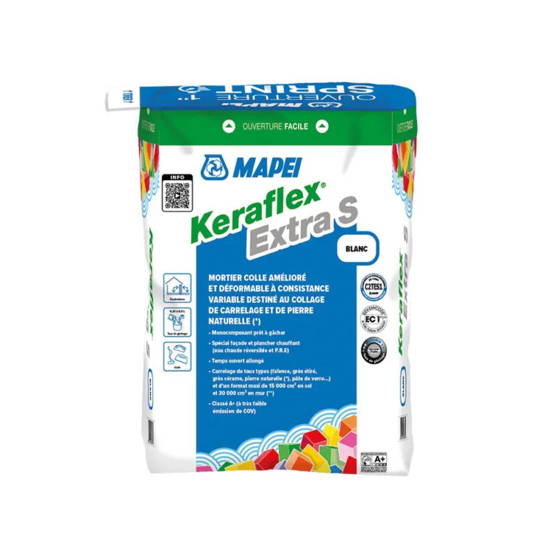 SAC 25KGS KERAFLEX EXTRA BLANC C2S1TEG - 1193425 Prix Choc