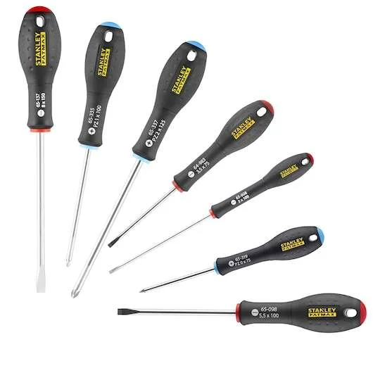 Nouveauté TOURNEVIS ELECTRICIEN + MECANICIEN + POZI - JEU DE 7PCS FATMAX - 0-65-425