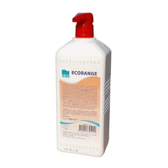 ECORANGE 1L EUROACT - GEL SANS SOLVANT MICROBILLES+POMPE - SA0002 Haute Qualité