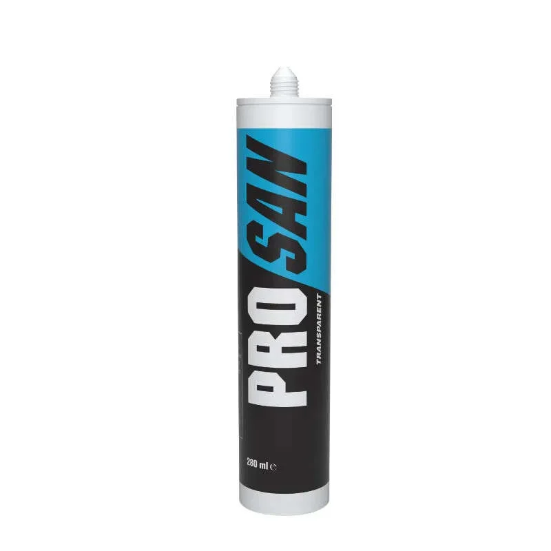 Dernier Modèle MASTIC SILICONE SANITAIRE ACETIQUE PRO SAN TRANSPARENT - 123512