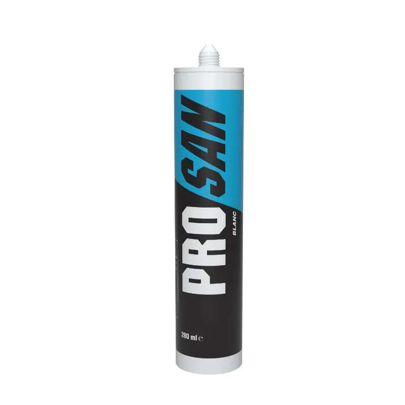 MASTIC SILICONE SANITAIRE ACETIQUE PRO SAN BLANC - 123532 Dernière Chance